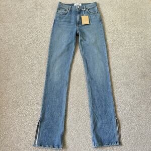 Reformation Perri Jeans High Waist Slit Women's 25